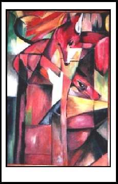 Reproduction of Franz Marc's Little Foxes